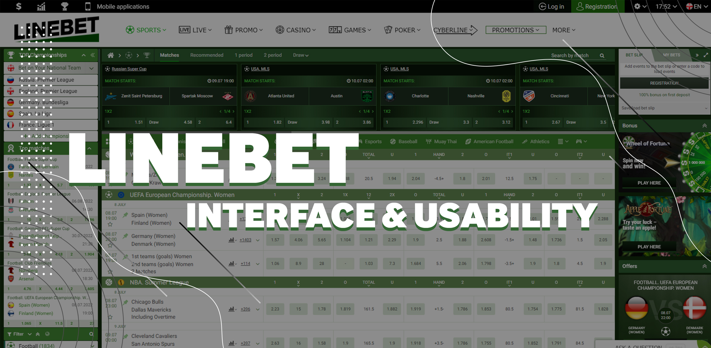 linebet bd link website interface and usability