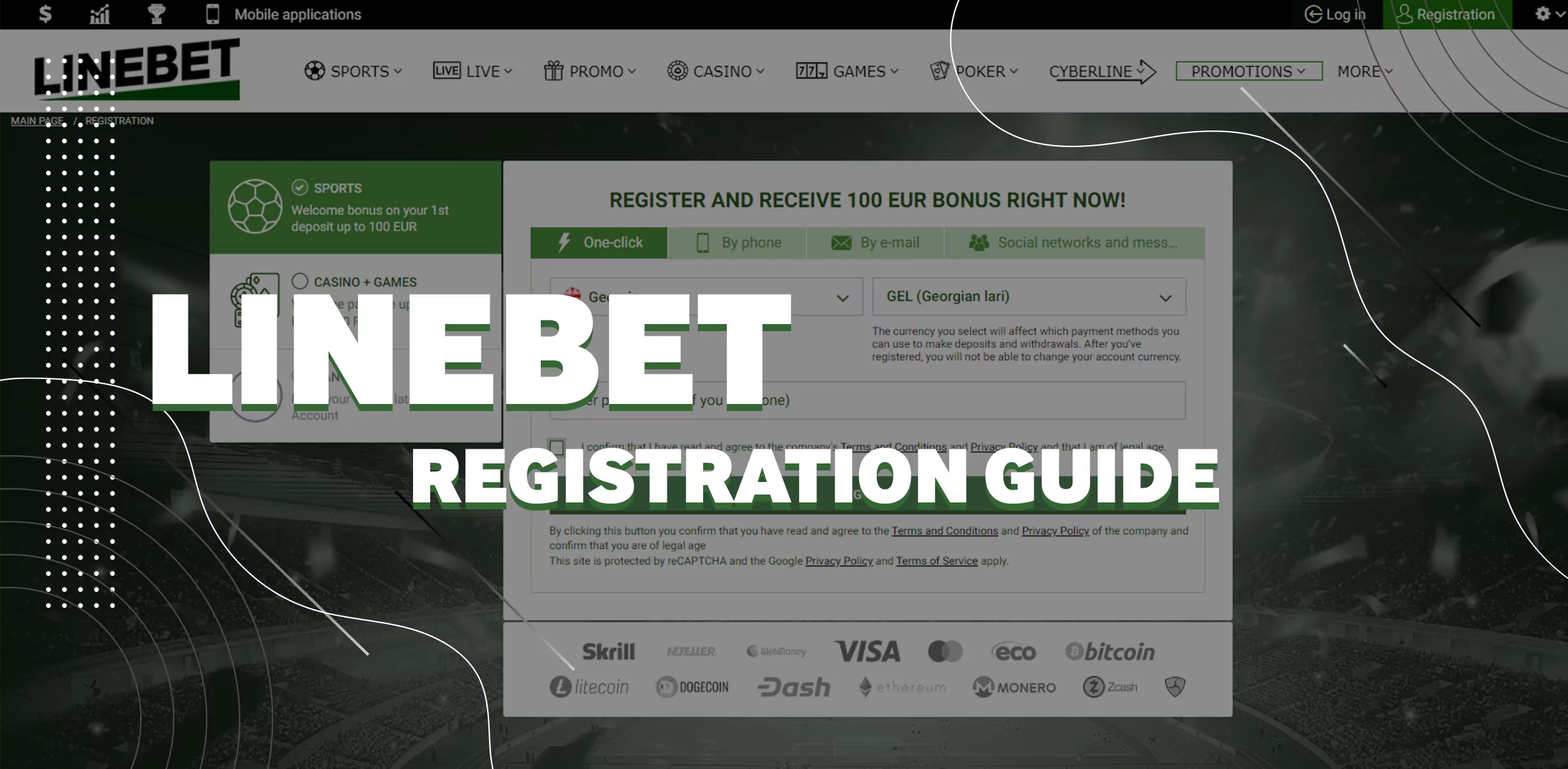 linebet registration process - how to register and login