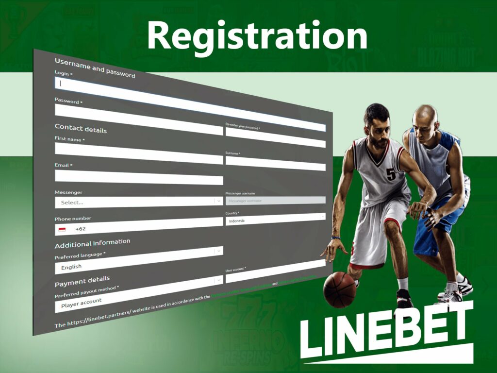 Linebet affiliate program registration steps