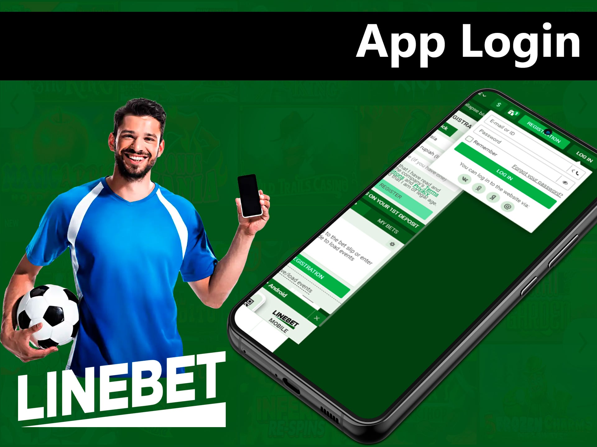 How to login in Linebet app